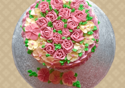 Cake with flowers